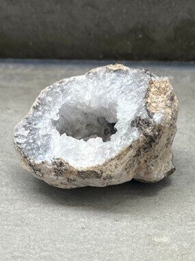 Raw Natural Quartz Crystal Geode, 2.9 oz. Weight, 2.25" Width